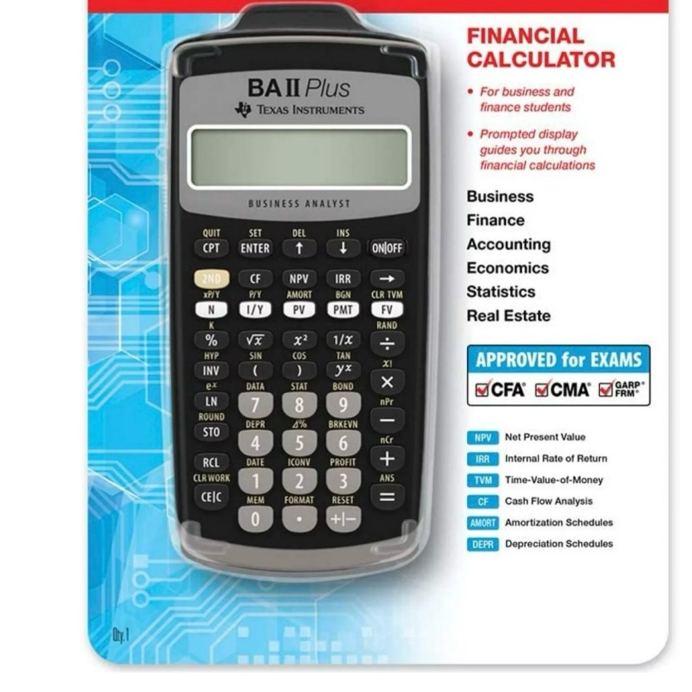Texas Instruments BA II Plus Financial Calculator